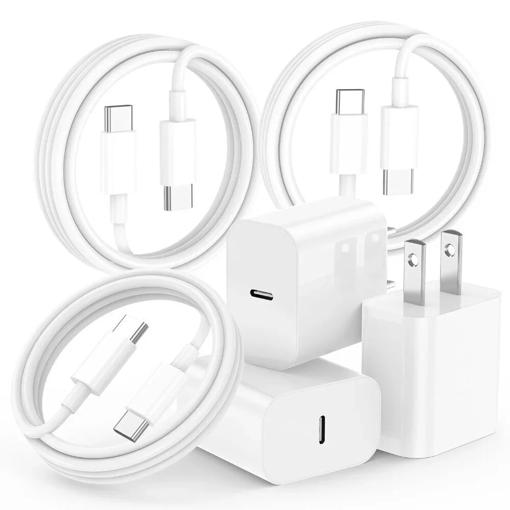 iPhone 17 16 15 Charger Fast Charging,3-Pack 20W Apple USB C Charger Block with